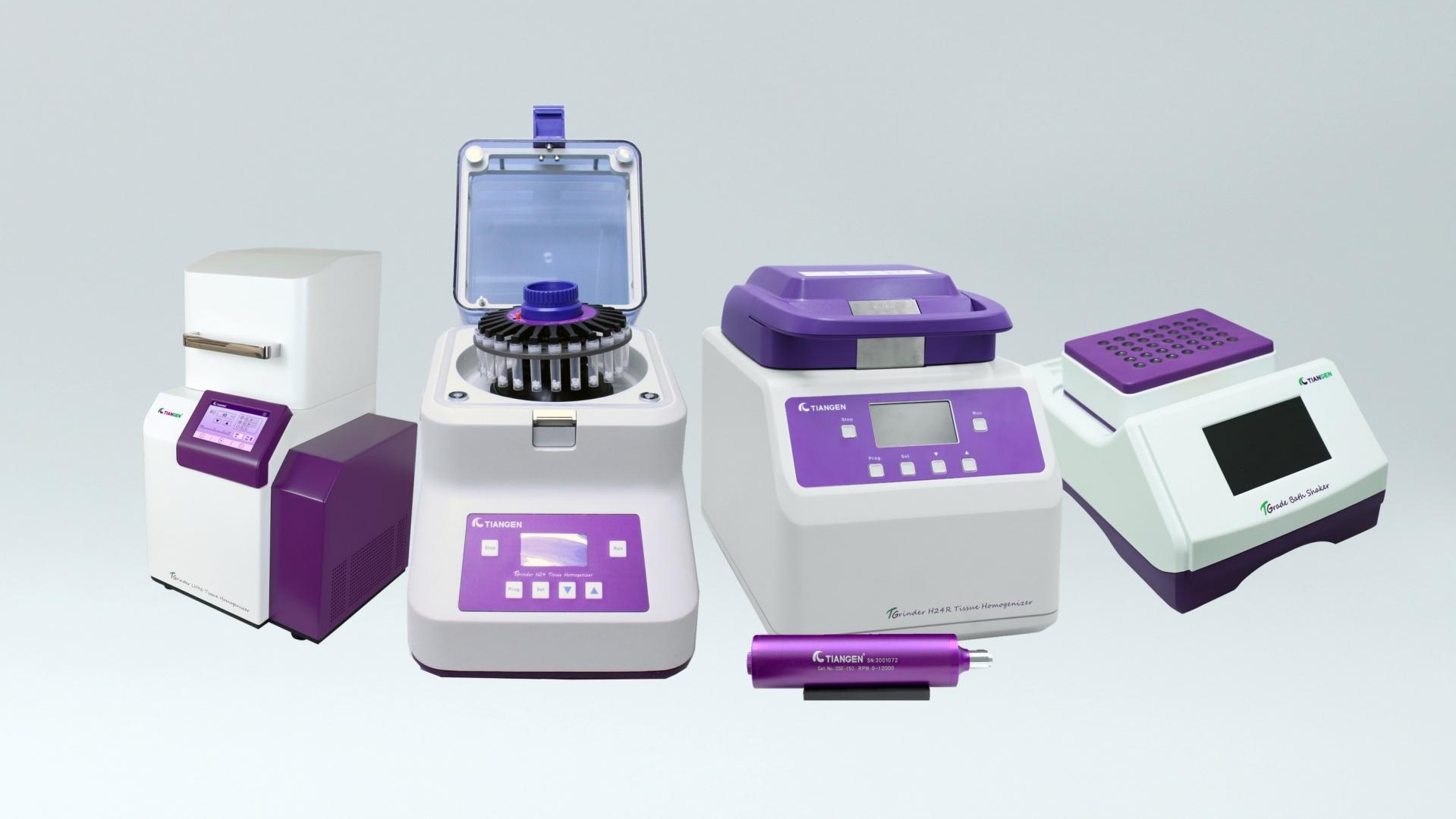 Sample preparation instruments for DNA and RNA workflows, including handheld homogenizers and automated high-throughput homogenization systems Sample preparation instruments for DNA and RNA workflows, including handheld homogenizers and automated high-throughput homogenization systems